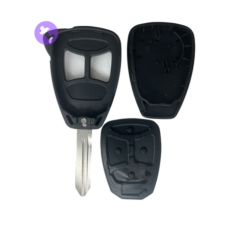 Jeep 2 Buttons Key Remote Case/Shell/Blank/Enclosure For Compass/ Wrangler/ Patriot