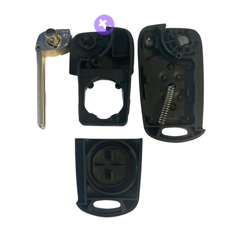 Hyundai 3 Buttons Flip Key Remote Case/Shell/Blank/Enclosure For i20/i30/Elantra